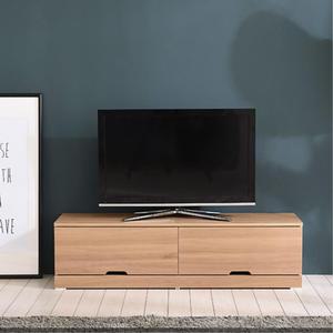 깔끔한 우드 1단 거실서랍장 TV다이선반 심플한 수납가구 1200 C7112