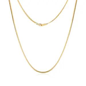 14K 1.2mm 센슈얼 스네이크 뱀줄 체인 목걸이 MON40695