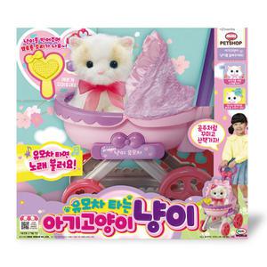 유모차타는아기고양이냥이