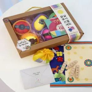 (다르담)설날 선물 세트 4종 단체 유치원 어린이집 미술 놀이 만들기 에듀팩