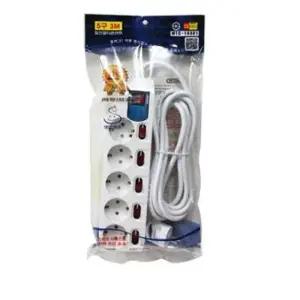 멀티탭 멀티콘센트 어댑터 플러그 5구3M 절전코드/개별/콘센트/안전/다용도/멀티탭/디자인/스위치/절전형
