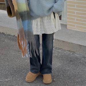 [빅사이즈]이블렛 엘하브 하트 셔링 레이어드 랩 스커트 제이스타일