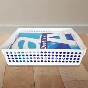 플라스틱 정리 바구니 학교 문구 교구 수납 7호