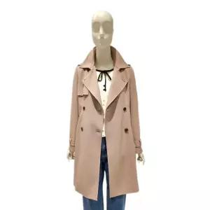 [롯데백화점]SOUP 더블 베이직 미디 트렌치코트 SB3BB90