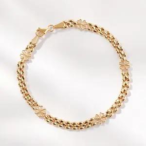 [골드팡] 14k/18k 행운클로버렉스 팔찌