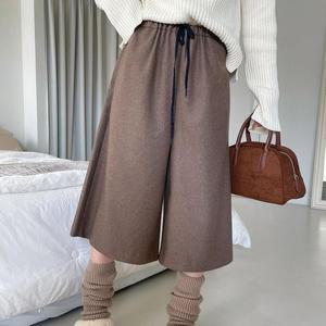 여자 겨울버뮤다팬츠 와이드핏 빅사이즈 바지_3