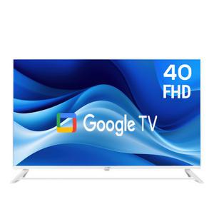 프리토스 40인치 FHD TV 구글 스마트TV 오프화이트 베젤리스 1등급