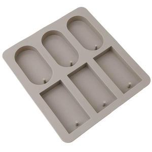 실리콘몰드 타블렛 2타입 타원사각 6구 석고방향제 랜덤 몰드 틀 캔들 비누재료 DIY