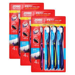 2080 토탈케어 칫솔 보통모 4개입 x 3개