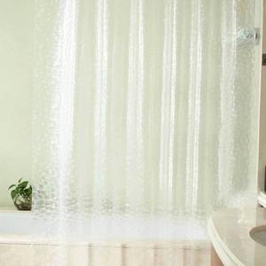소형 욕실 화장실 반투명 투명 방수 샤워 커텐 커튼 (WFFTSIW)