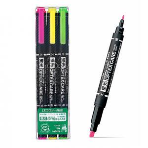 제브라 형광펜 3색 세트 옵텍스 케어