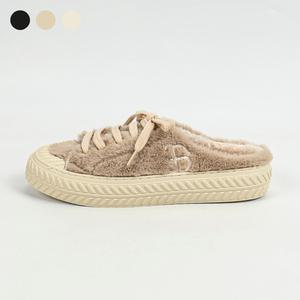 페조 털 블로퍼 퍼 뮬 스니커즈