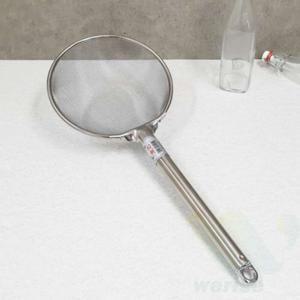 위플레이스 스텐 건지개 220mm 원형뜰채 스텐튀김망 식당뜰채