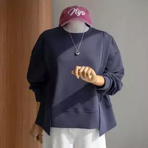 (안나앤모드) A. 언티드 절개 뒷지퍼 맨투맨[티셔츠D0109N02]