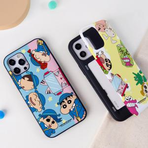 짱구 와글 카드 범퍼 케이스 아이폰16 Ｅ 15 14 SE4 갤럭시S25 S24 S23 A25 A24 A23