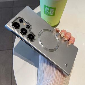 갤럭시 메탈릭 맥세이프 프레임리스 케이스/0.3mm 초박형 케이스/S25울트라/S24/S23플러스/S22울트라/S25