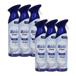 페브리즈 화장실용 에어 프레시 스카이 165g x6 /실내냄새제거/방향제
