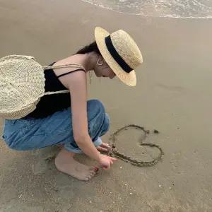 클래식 라피아햇 리본 라탄 모자 라탄 밀짚모자 벙거지 버킷햇 휴양지 바캉스