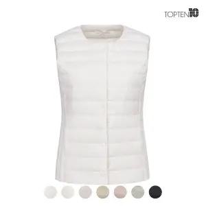 [탑텐] 여성 리얼라이트 구스 크루넥 베스트 AMSC5VP2552