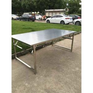 스텐 대형 1600mm 원형 테이블 포장 식탁 주방 MOUNT 철제 탁자 다이닝 접이식