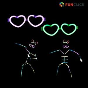 야광 하트 안경 파티 축제 콘서트 용품