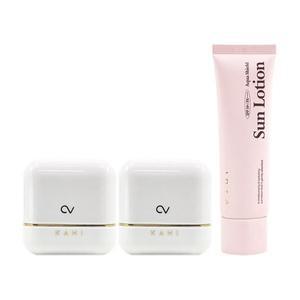 [NS홈쇼핑]KAHI 가히 캐비어 선스틱 2개+아쿠아 쉴드 선로션(선크림)[35083274]