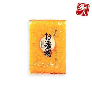 (다인) 동경 슬라이스 단무지 1kg(고형량92%)_ 중국산 꼬들 일식 간부스 씨엘푸드