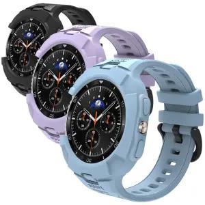 갤럭시워치 8 클래식 7 6 울트라 47mm 46mm 44mm 43mm 40mm Ultra 호환 럼블 올인원 스트랩 시계줄 밴드 케이스