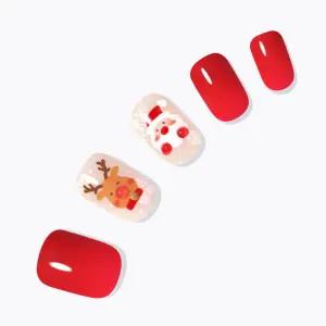 데싱디바 매직프레스 조이풀 크리스마스 (레귤러 라운드) 네일팁
