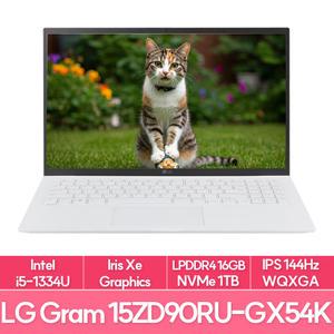 LG전자 그램15 15ZD90RU-GX54K 13세대 인텔 i5 램16G NVMe1TB교체 사무용 대학생 노트북 추천 EU