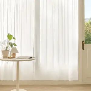 더자리 패브릭 파티션 피그먼트워싱 가리개커튼 긴창 4color