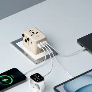 오아 포켓터 해외 여행용 멀티 어댑터 돼지코 멀티탭 EU 유럽 일본 중국 미국 변환 플러그 해외여행필수품