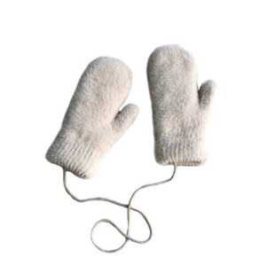 크미크 벙어리장갑 여성 달린 기모장갑 끈 방한장갑 겨울 밍크 제품