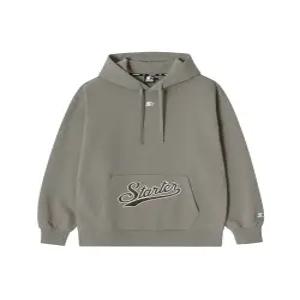 [스타터 블랙라벨]웨이브 로고 헤비 스웨트 후디 (브라운) SA251IHD06_BRN