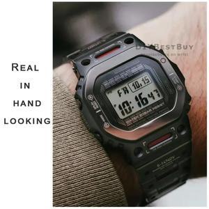 Casioak DW5600 DW5610 GW M5610 금속 시계 베젤 케이스 프레임 스틸 밴드 액세서리 키트 용 티타늄 합금 수리 모드 키트