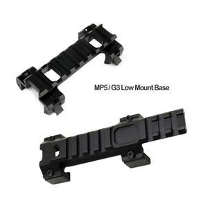 MP5/G3 Low Mount Base MP5용 21mm 숏/롱 로우 스코프 레일 마운트 베이스 에어소프트 악세서리 서바이벌