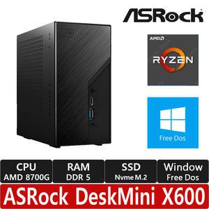 ASRock DeskMini X600 8700G 120W M.2 대원씨티에스/R/RAM, SSD 추가 선택/미니PC/120W