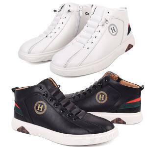 HY-8012 남성 하이탑 스니커즈 소가죽 캐주얼화 운동화 남자신발