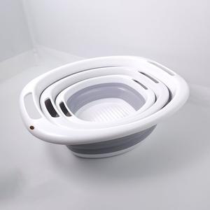 다용도 접이식 세수새아 고무대야 3종세트