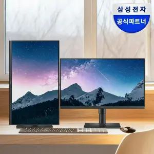 삼성 54.6cm(22인치) IPS 에센셜 모니터 S22D400 100Hz 세로 피벗 높낮이조절 서브 듀얼