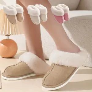 여성 복실복실 부드러운 겨울필수템 푹신 털슬리퍼/실내/거실/가정용/사무실/데일리/스타일/디자인/편안한
