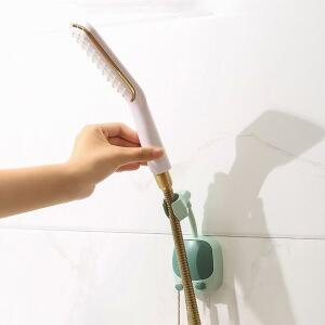 [기타]고품질 무타공 부착식 샤워기 걸이 각도조절 거치대 홀더 욕실접착식후크 (WFHU01K)