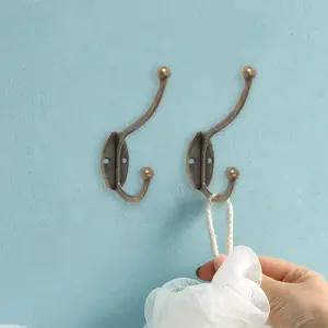 2단 옷걸이 후크 10p세트 가방 모자 벽걸이 고리