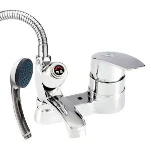 세면수전 세면기수전 투홀 욕실 샤워기겸용 수전세트 (WFHW0C0)