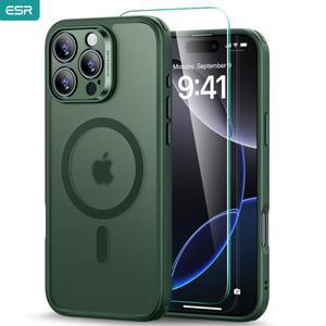 아이폰 16 프로 맥스용 ESR 케이스 세트, 반투명 매트 스크린 보호대, 맥세이프 후면 커버, 밀리터리 등급,