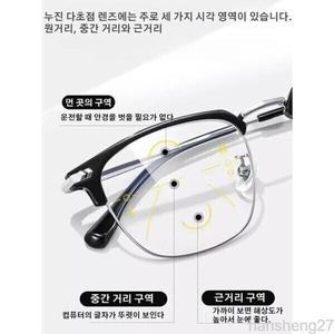 독보적인 차단 라이트 블루 스마트 줌 피로 보호 눈의 이중 완화 프로젝터 노안경 HD컬러 드레스