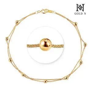 골드앤 18K 디스토트 한줄/두줄 팔찌