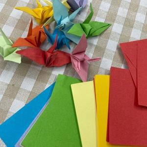 학종이 무지 작은 혼합색상 색종이 7cm 미니색 학접기