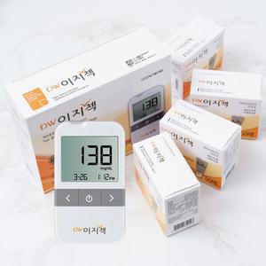 [메디위]DW 이지첵 혈당계+시험지200매+침200개+솜200매 혈당측정기