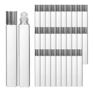 롤온 향수용기 공병 실버 뚜껑 투명 10ml 30개 디퓨저용기 방향제 차량용방향제 디퓨저재료